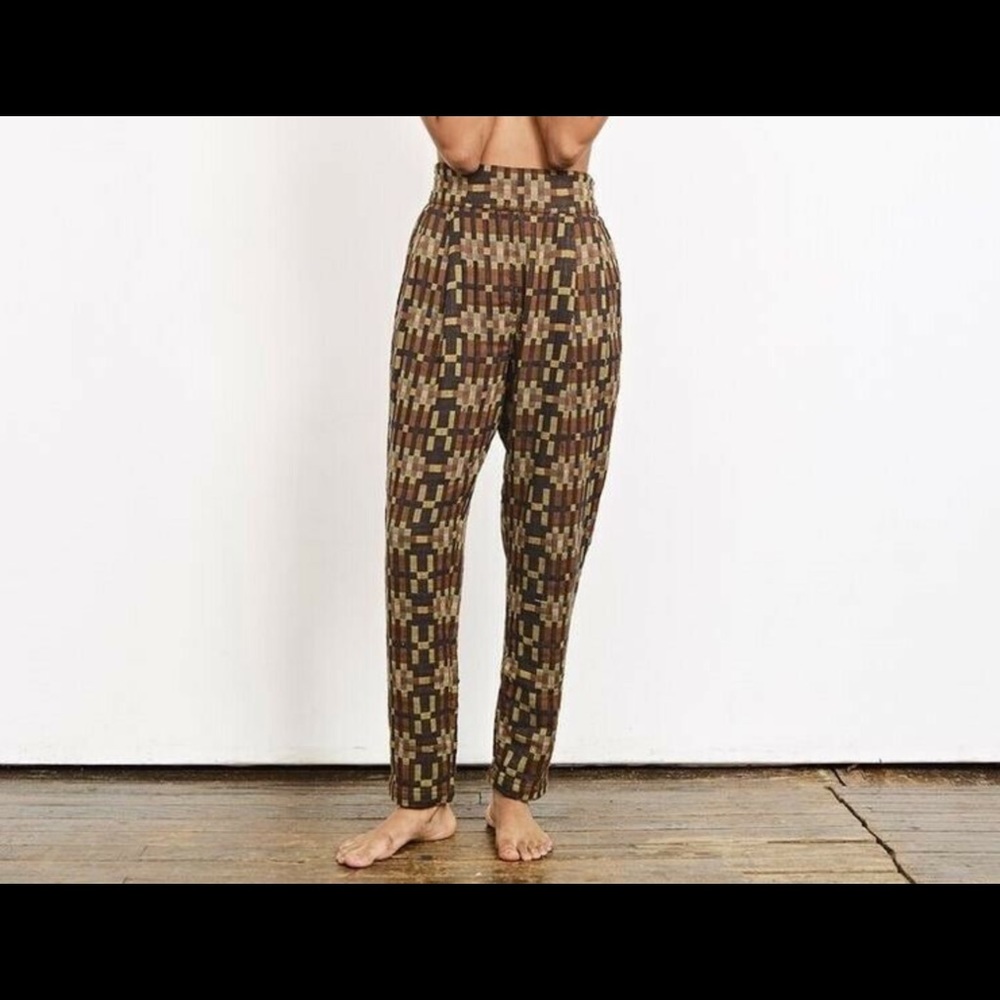 Ace & Jig Lottie pant in Castle print Large / XL